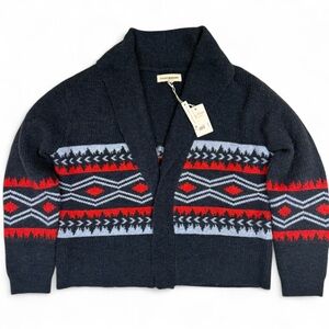 Lucky Brand Fair Isle Shawl Collar Cardigan| Size Small | NWT Cozy Sweater